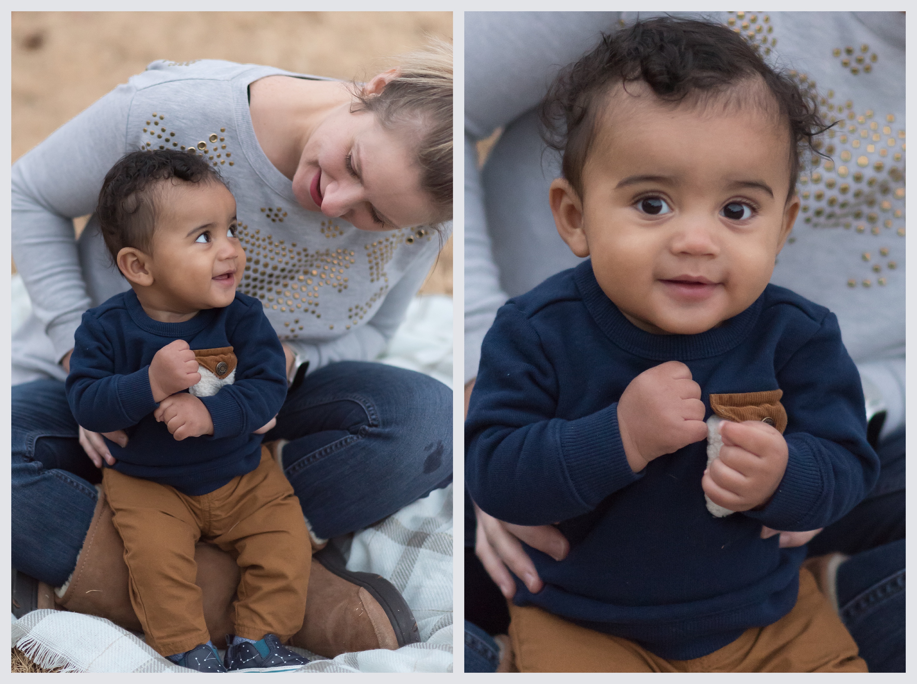 Half a year goes by so quickly! It's so important to document these milestones of the baby's first year of life with portraits! Charlie's 6 month portraits just show HOW MUCH GROWTH happens in a few short months! 