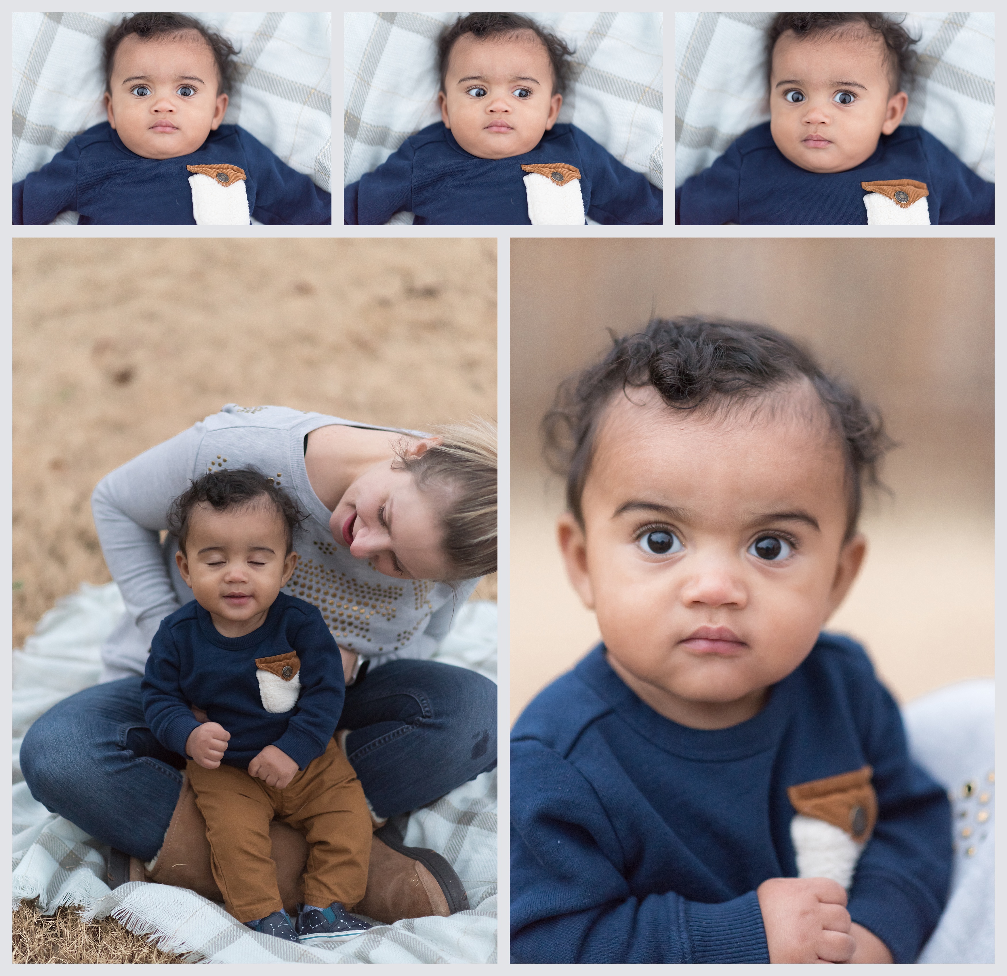 Half a year goes by so quickly! It's so important to document these milestones of the baby's first year of life with portraits! Charlie's 6 month portraits just show HOW MUCH GROWTH happens in a few short months! 